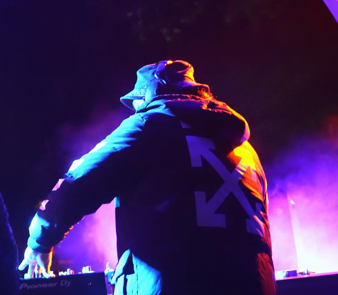 SERGIK portrait at sunset with palm trees